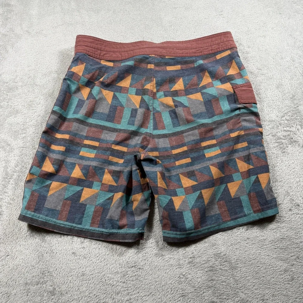 Prana Board Shorts Mens 30 Multicolor Aztec 8